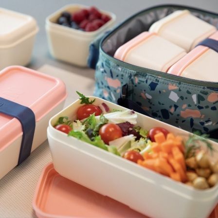 Milán Recipiente para Alimentos Cuadrado 0,33 l Tapa Verde